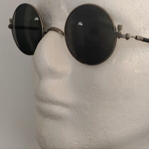 Rare Vintage Metal Round Poco Rabanne Sunglasses Lenses NOS  Lennon